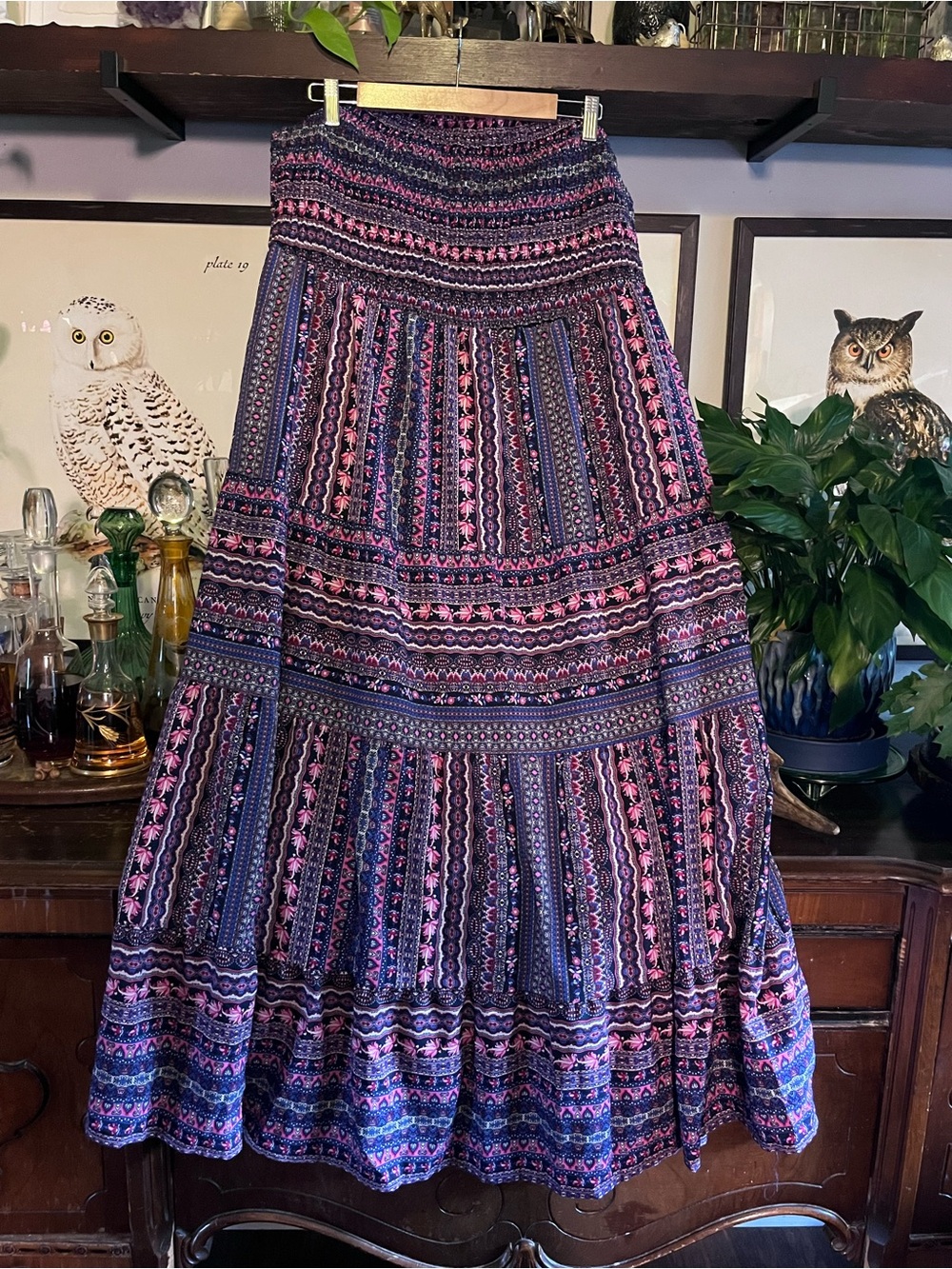 SHEIN Purple and Pink Strapless Dress fits like 20/22